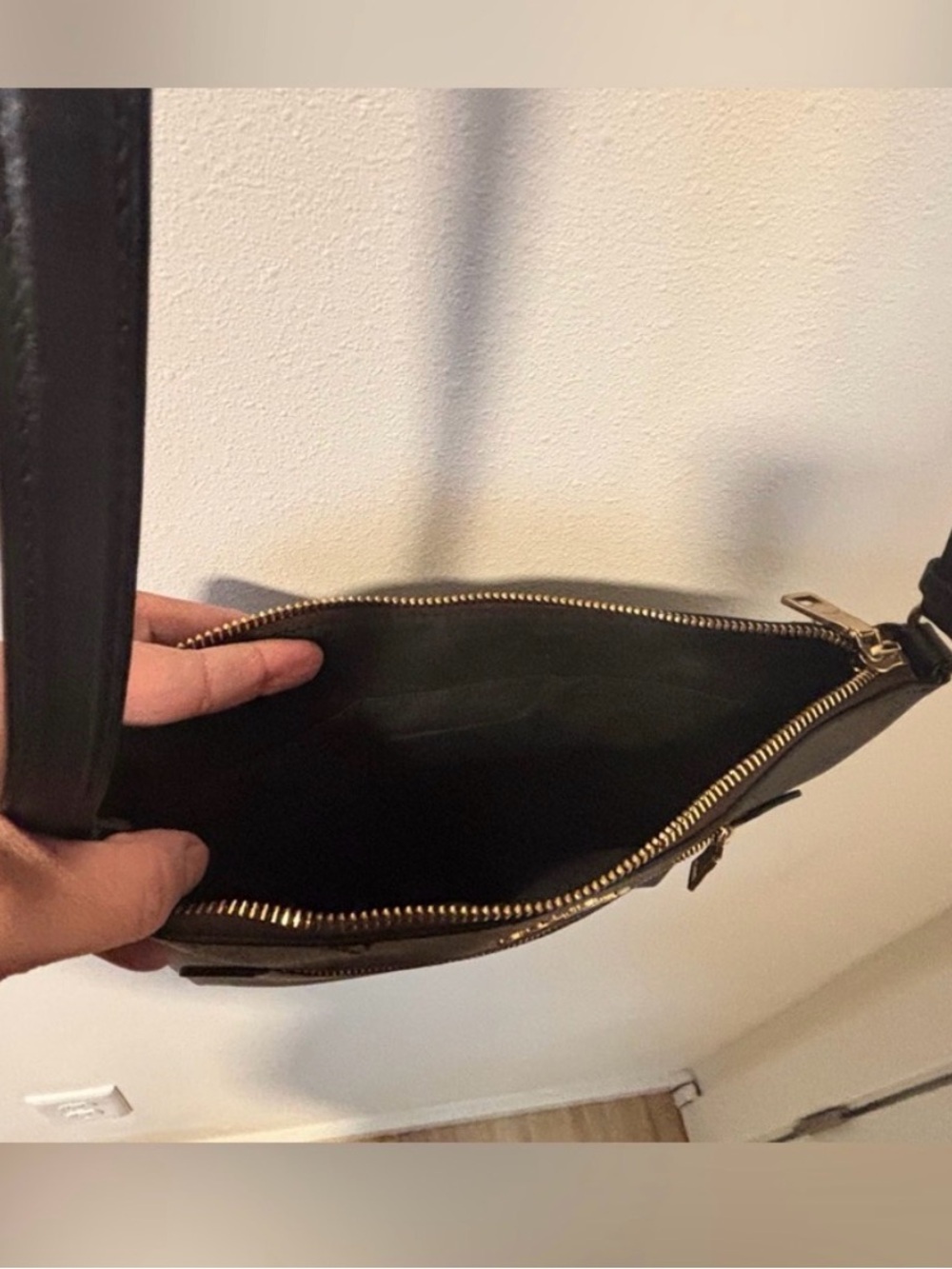Coach Signature Brown and Black Crossbody Bag - Picture 7 of 10
